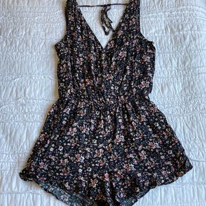 Floral Print Romper
